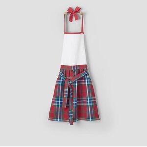 Sur La Table Plaid Apron Christmas Holiday NWT